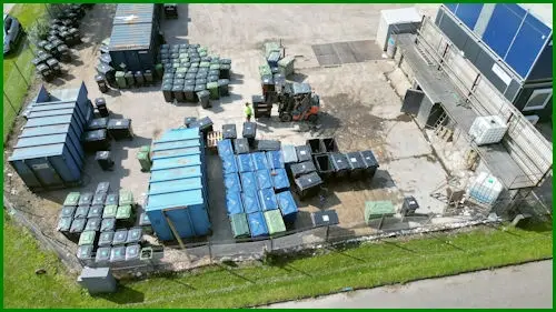 Remondis Maribo og containerne.