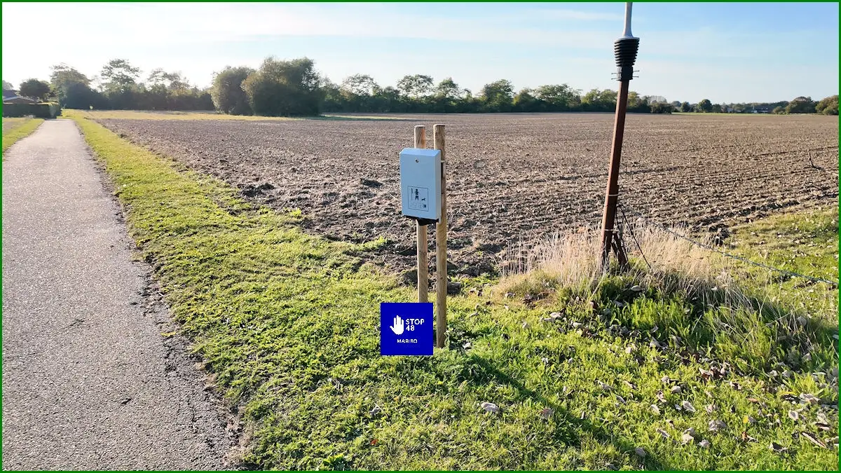 Prutteposer ved sti til / fra Nystedvej